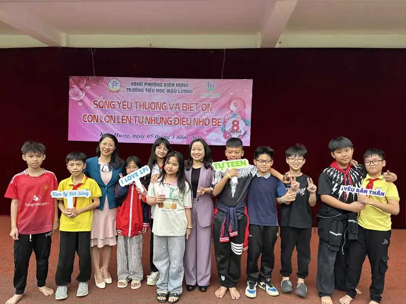 LPI đồng hành cùng học sinh Trưởng Tiểu học Mậu Lương